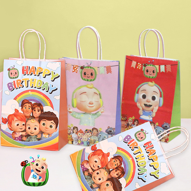 Supply Event - Cocomelons festa presente saco conjunto bonito