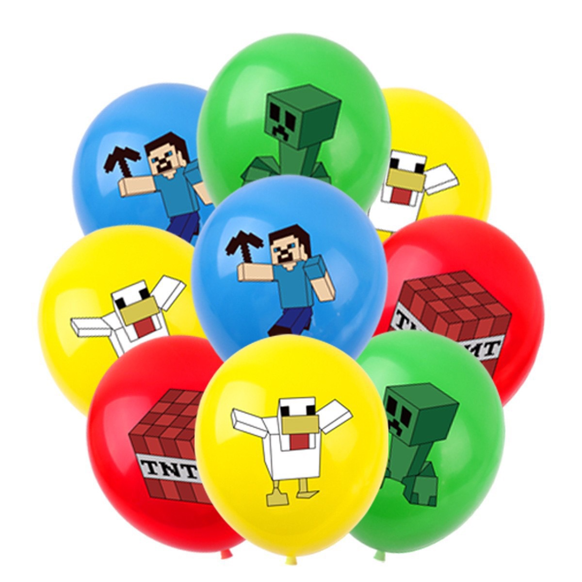 Supply Event - 50/100pcs de Balões Pixel para Minecraft,