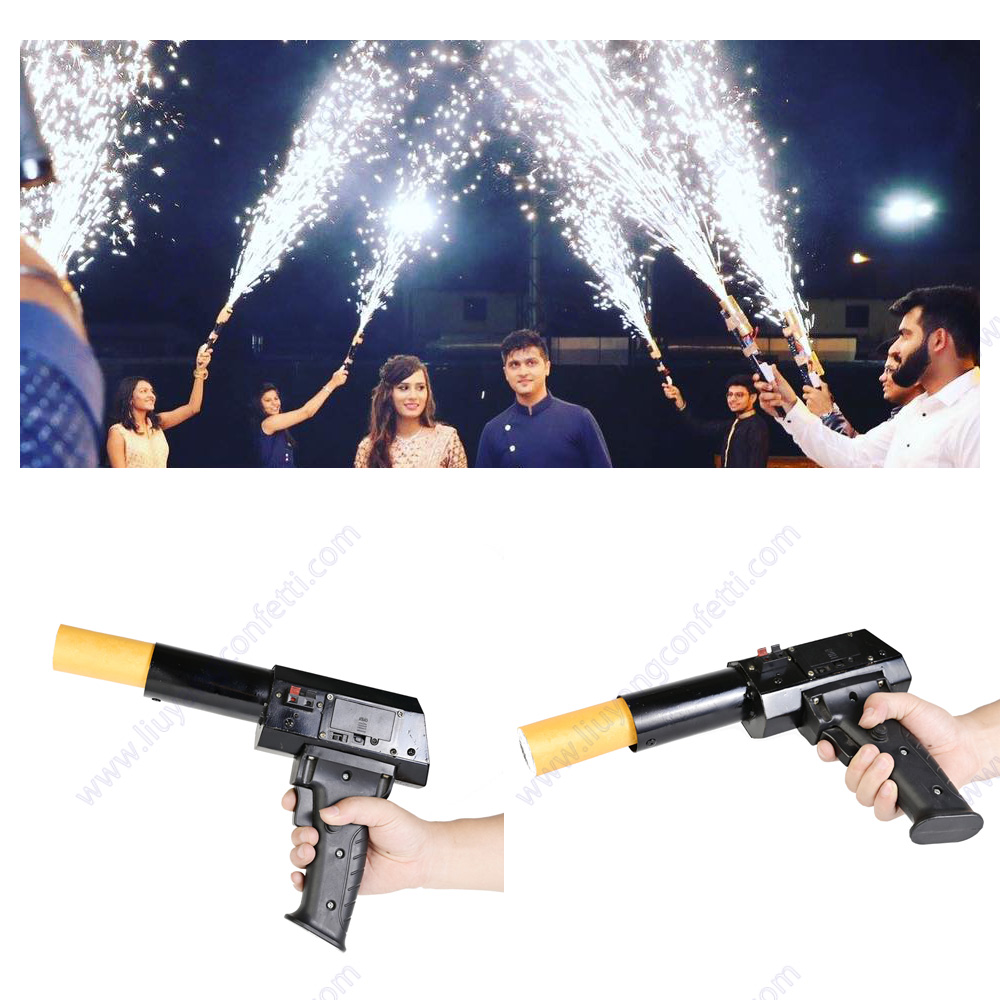 Confetti Cannon Tube - Pistola pirotécnica fria, atirador manual, fonte