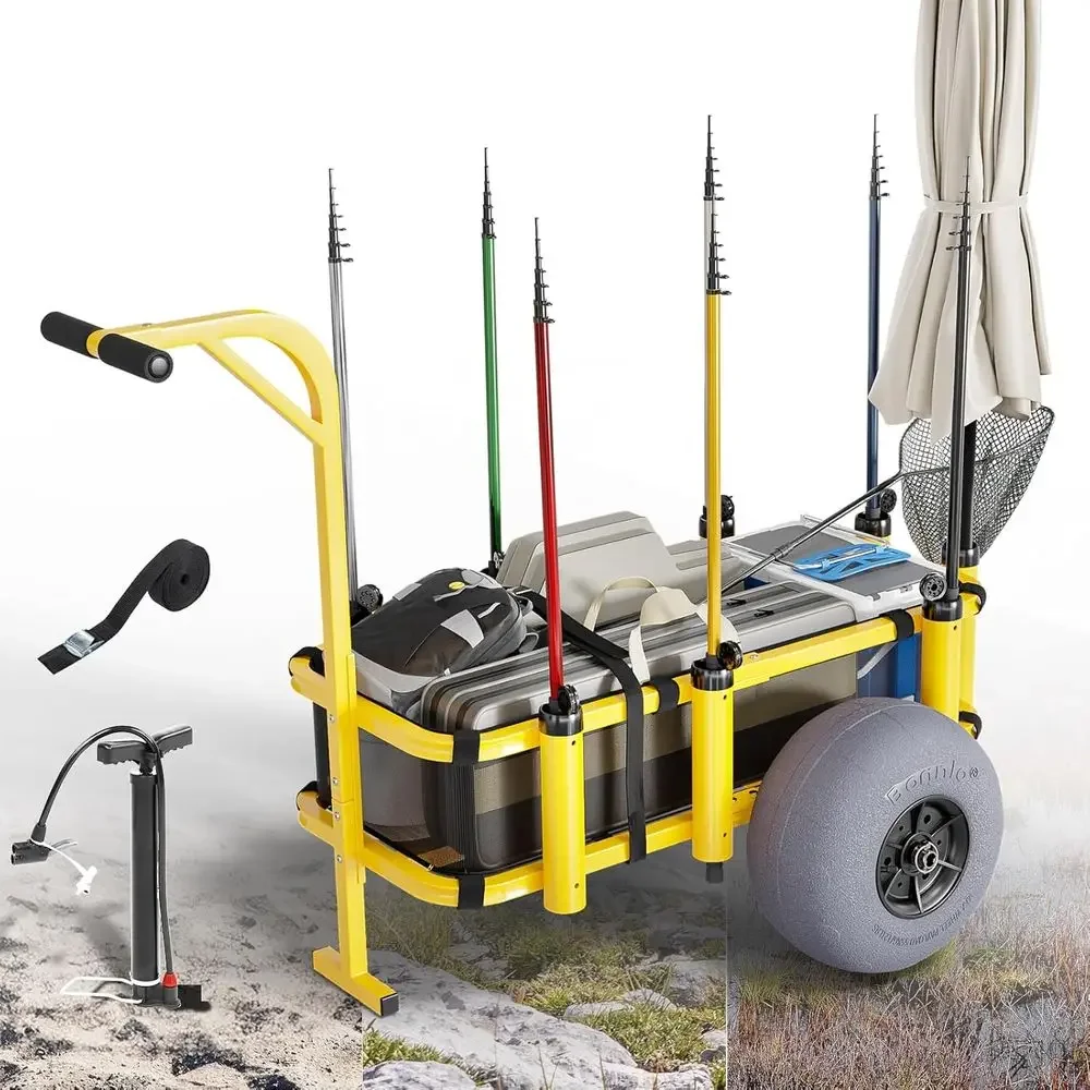 Carrinho de Praia com 13 Rodas - Balloon Pump Hand avaliação e preço