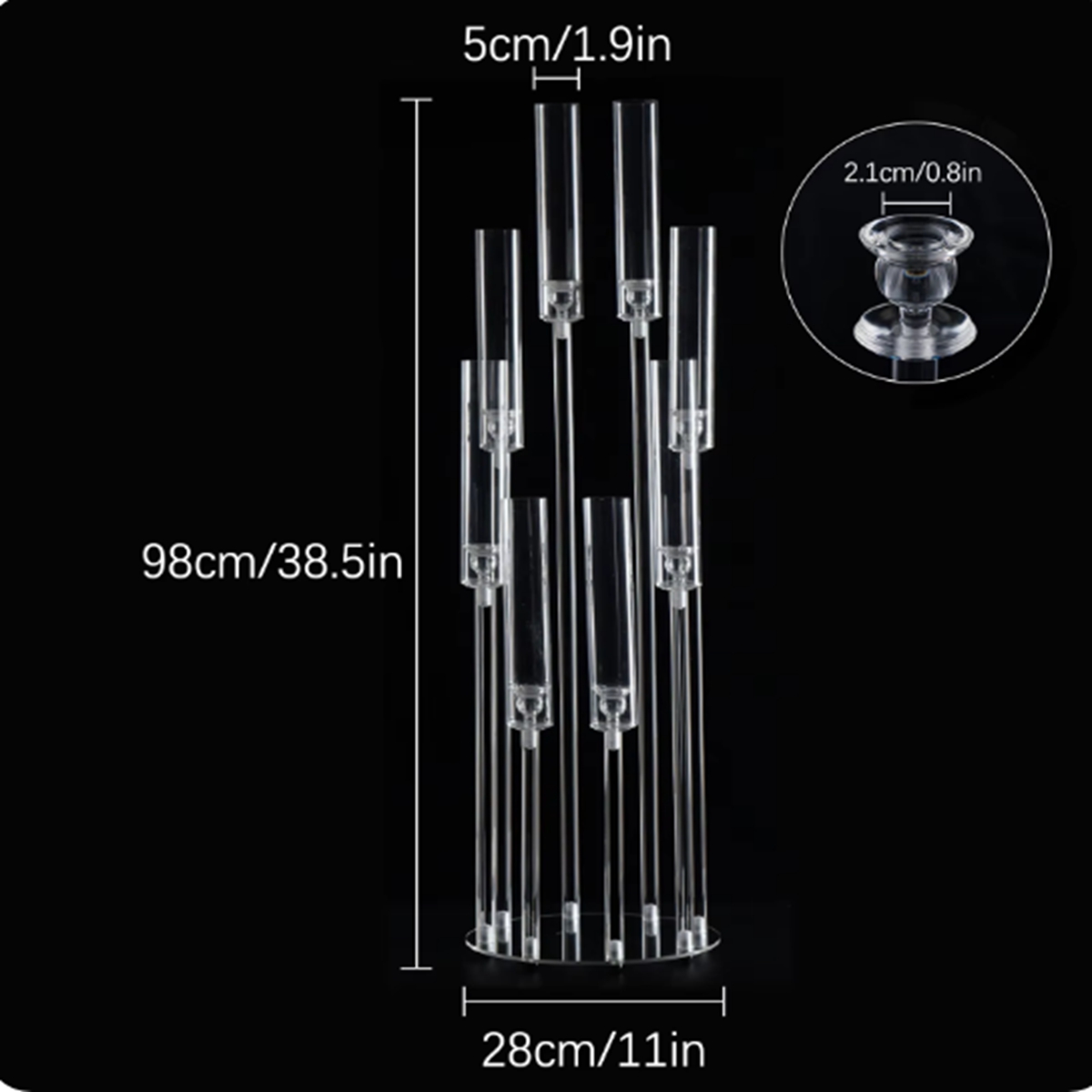 2 pces/10 pces) candelabro alt - Centerpiece Stick avaliação e preço