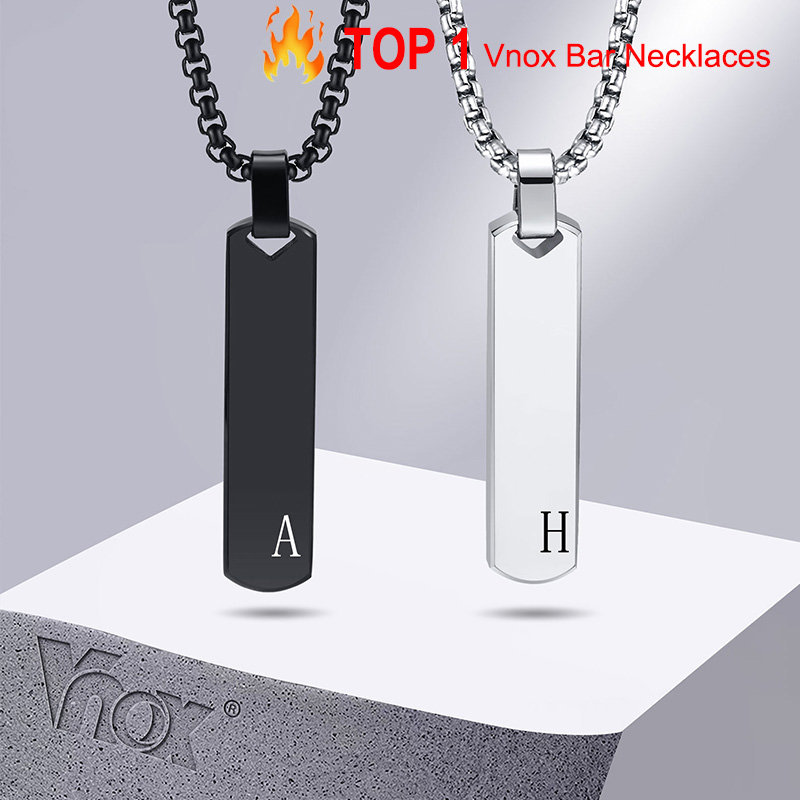 Vnox-Colar inicial de pingente - Event Z avaliação e preço