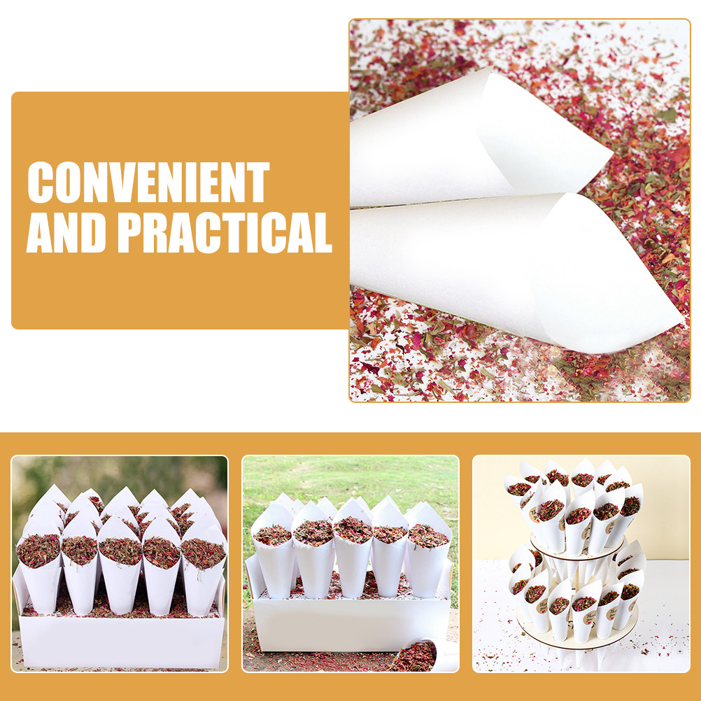 60 Peças de Cones de Papel Kra - Papercraft Supply Confetti avaliação e preço