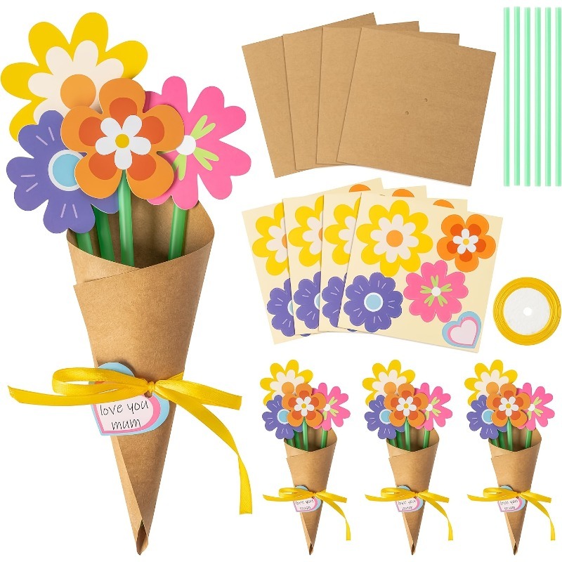 Kit de Buquê de Flores DIY com - Papercraft Supply Ribbon avaliação e preço