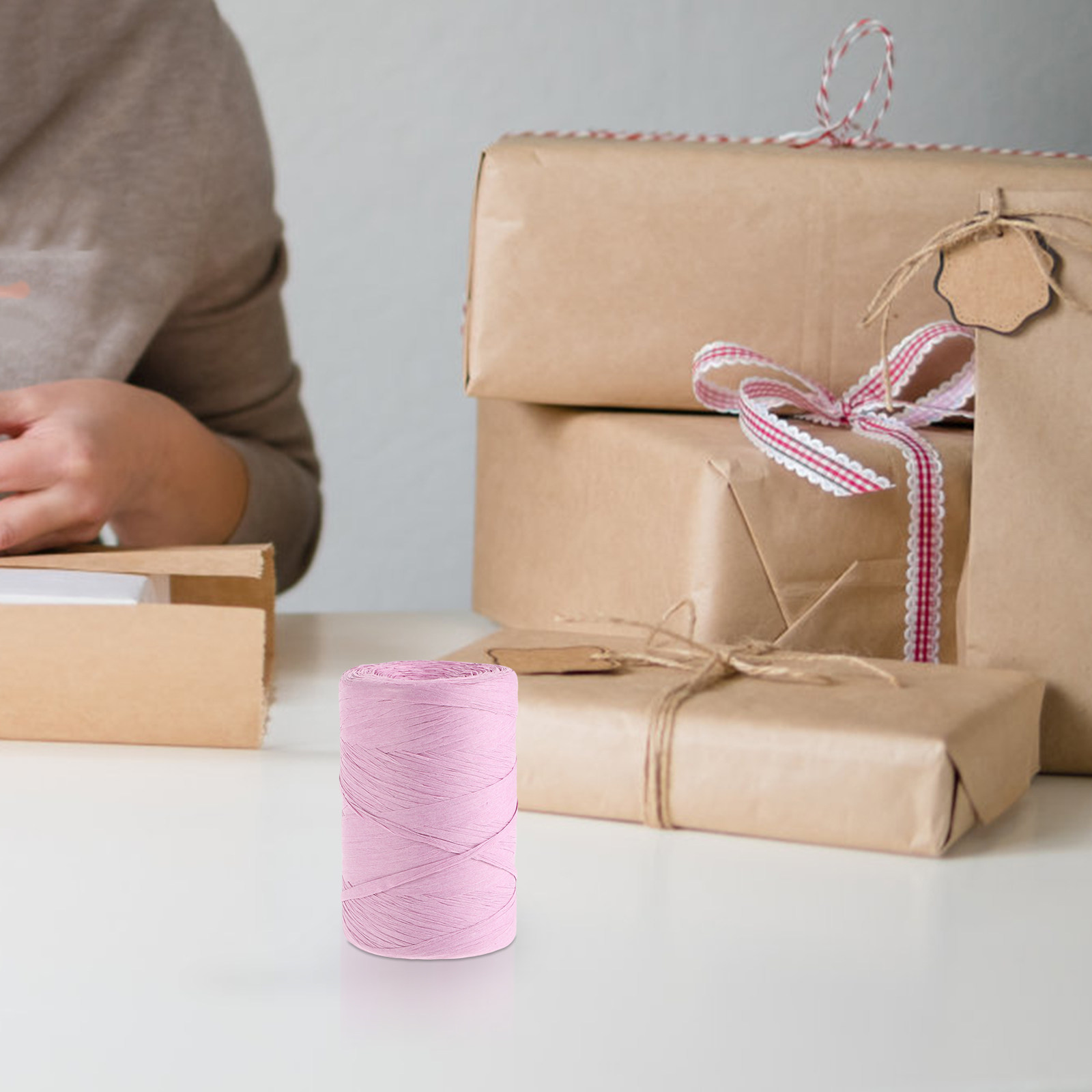Fita de Papel Raffia Colorida  - Papercraft Supply Ribbon avaliação e preço