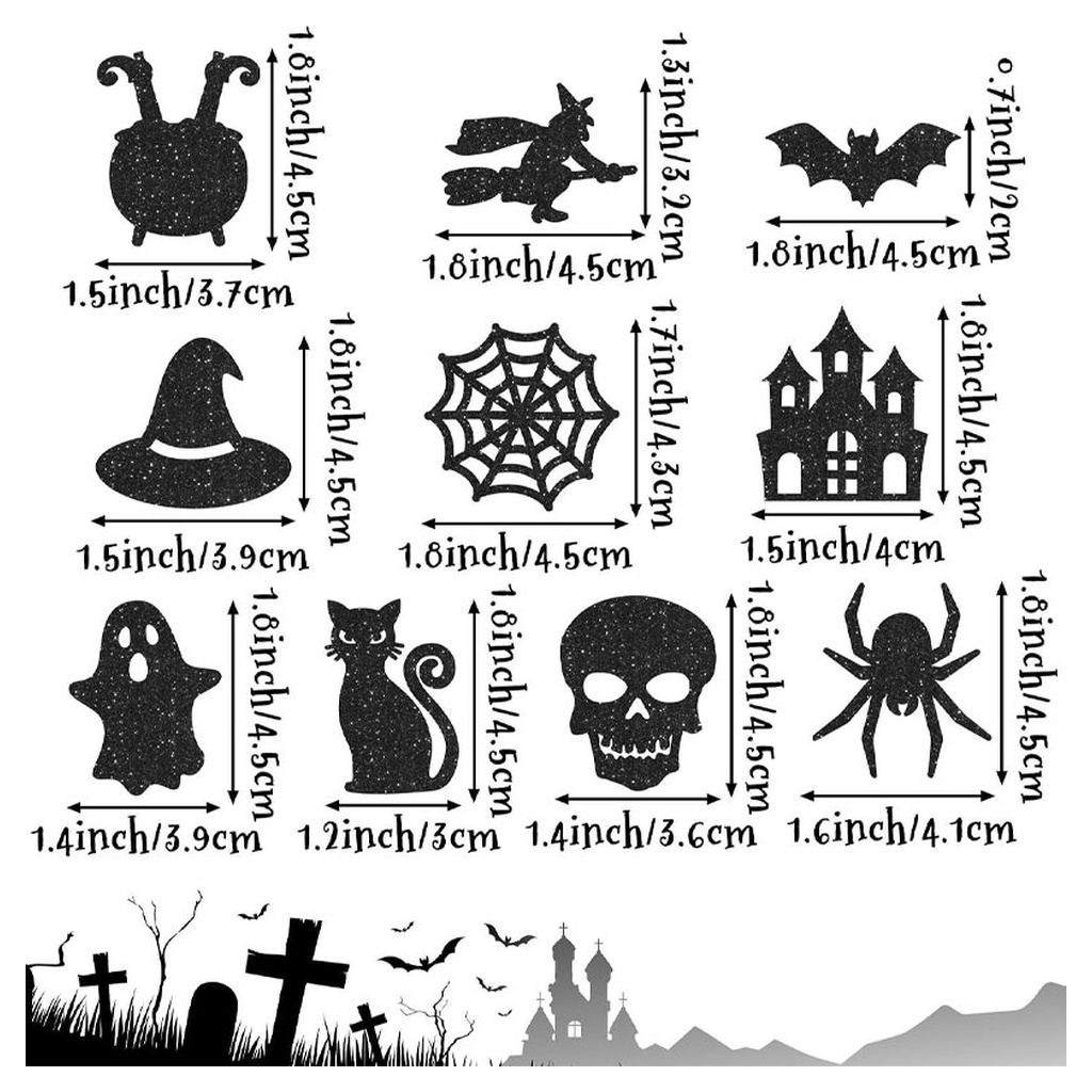 Confete de Halloween 120 Peças - Papercraft Supply Confetti avaliação e preço